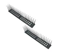 SUPVOX 2 pezzi Dissuasore per Gatti e Uccelli Esterno Tappetino Antipiccione e Antigatto in Plastica Nera Protezione Balcone e Giardino Sicuro e Durevole per Uso Agricolo e Domestico