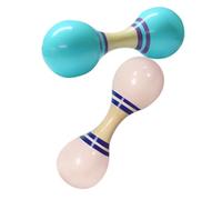 SUPVOX 2 Pezzi Giocattolo Musicale Giocattoli Per Strumenti Musicali Per Giocattolo Modello Di Sabbia Per Decorazione Estiva Di Palloni Da Spiaggia Maracas Ritmiche Legno