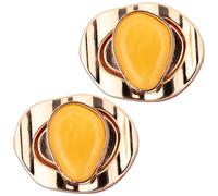 SUPVOX 2 Pezzi Lucchetti Decorativi Ovali in Metallo per Borse Fai da Te Accessori per Chiusure Borse Resistenti e Pratici Forniture Artigianali ad Uso Quotidiano