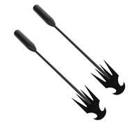 SUPVOX 2 pezzi Manuale Inossidabile con Ergonomico per Diserbo e Preparazione Del per e Cortili
