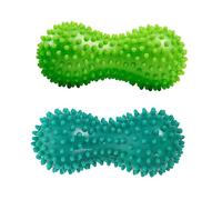 SUPVOX 2 Pezzi Palline Massaggianti a Forma di Arachide in Pvc per Piedi e Gambe, Rilassamento e Sollievo Plantare per Casa