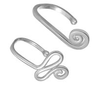 SUPVOX 2 Pezzi Piercing al Naso Finto a Forma di Serpente e Lumaca Anelli a Clip Regolabili in Lega Lucida Gioielli per Naso Non da Donna per Uso Quotidiano e Feste