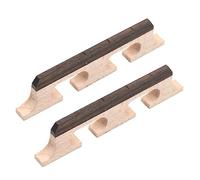 SUPVOX 2 Pezzi Ponte per Banjo Legno Ricambio Pratico e Durevole Ponte Sella Professionale per Corde Facile da Installare e Resistente