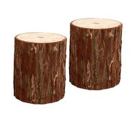 SUPVOX 2 Pezzi Supporto per Vasi da Fiore in Legno a Forma di Ceppo da Parete, Decorazione Rustica per Casa, Risparmio Spazio e Composizione Floreale Elegante