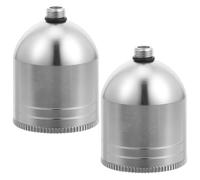 SUPVOX 2 Pezzi Tazza di Ricambio per Aerografo in Metallo 10ml Coperchio