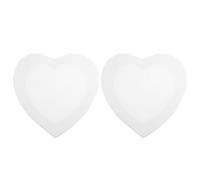 SUPVOX 2 Pezzi Tele per Artisti a Forma di Cuore in Legno, Tavole Creative per Disegni e Pittura, Adatte a Donne Artiste