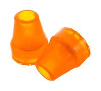 SUPVOX 2 Pezzi Testa in Tpr per Bastone da Passeggio 19mm, Antiscivolo | Anziani, Aforo Interno 19mm, Uso Domestico e Sociale, Colore Arancia, Confezione
