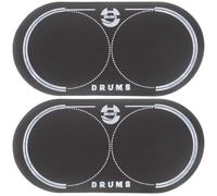 SUPVOX 2 pz Doppio Pedale Click Pad Patch Ground Drum Pads Pelli Personalizzati Chitarra Picks Drum Rafforzare Pad Doppio Basso Pedale Drum Kit Accessori Per Batteria The Pet