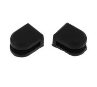 SUPVOX 2 Pz. Tappetini in Silicone per Giradischi, Pad di Isolamento Acustico per Giradischi, Cuscino Antivibrazione, Pad Assorbenti per Shock, Nero