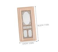 SUPVOX 2 Scale Screen Doors Realistic Wooden Dollhouse Furniture Accessories Compatible With Modern Styles