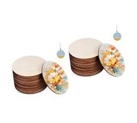 SUPVOX 2 Set Cerchi Legno Naturale Pz Per Fai Da Te Slices Per Decorazioni E Centrotavola Facili Da Personalizzare Per E Pittura 20 Pezzi * 2