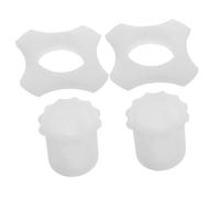 SUPVOX 2 Set di Anelli Antiscivolo in Silicone Bianco per Microfono, Anelli Protettivi Luminosi per Stage e Bar, Esperienza Utente Confortevole e Stile Elegante