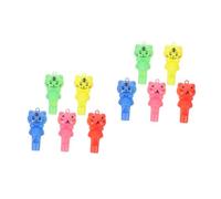 SUPVOX 2 Set Di Fischietti in Plastica Per Ragazzi E Ragazze Con Cordino Per Arbitri Per Sport Ideali Per Feste Compleanni E Festival 10 Pezzi * 2 Casuali