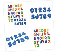 SUPVOX 2 Set Doppio di Adesivi Galleggianti Eva per Bagnetto Lettere e Numeri Educativi per Giochi da Bagno Sicuri e Leggeri per Asilo e Nido