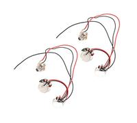 SUPVOX 2 Set Kit Cablaggio Bass Circuit per Basso Elettrico Montaggio Semplice e Prestazioni Ottimali Riduce Perdite per Live Studio e Pratica Quotidiana