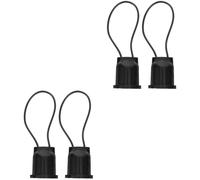SUPVOX 2 Set Lampadine Leggero Lampada Cavo Adattatore Presa Luce Lampadina A Led Base E27 Prese Luce Parti Della Lampadina Spina Della Lampadina Presa Per Lampadina Pvc Black 2 Pezzi * 2