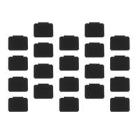 SUPVOX 20 Etichette Cancellabili a Secco Nere Clip, Riutilizzabili per Contenitori di Stoccaggio e Cestini, Etichette da Cucina Scrivibili per Organizzazione Casa e Dispensa