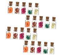 SUPVOX 20 Mini Barattoli Frutta Vetro Miniature per Decorazioni Casa delle Accessori Realistici per Giocattoli Ottimi per Regali e Progetti da Te