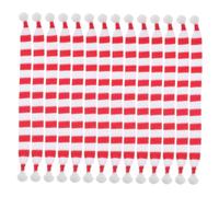 SUPVOX 20 Mini Sciarpe Natalizie con Decorazioni a Tema Invernale Orsetto, Sciarpe Decorative in Miniatura per Bambole e Piccoli Giocattoli, Accessori Natalizi Flessibili e