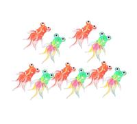 SUPVOX 20 Miniature Goldfish Figurines in Resin Tiny Fish For DIY Crafts Dollhouse And Aquarium Decorations For Fairy Garden And Micro Landscaping