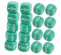 SUPVOX 20 Multi Sfaccettati per Frazioni Verde per Insegnamento e Strumento Educativo per Sviluppare Competenze Matematiche