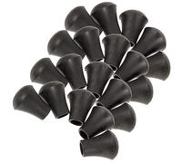 SUPVOX 20 Pezzi Accessori per batteria gambe dei bassi di batteria tombola sostituzione maniche dei piedi di tamburo chiave gamba gambe di tamburo tom manicotti in gomma kit gambe Nero