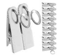 SUPVOX 20 Pezzi Clip Microfono Lavalier in Metallo per Collari Supporto Clip Filo Microfono per Interviste Conferenze e Presentazioni Fissaggio Sicuro su Camicie e Giacche