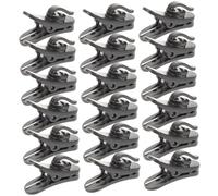 SUPVOX 20 pezzi Clip Microfono Lavalier in Plastica Morsetti Girevoli per Cavi Fermacravatta per Microfono Accessori Clip Sicure e Leggere per Scuola Ufficio e Teatro
