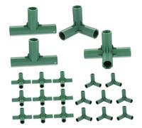 SUPVOX 20 Pezzi Connettori per Telaio da Giardino in Plastica Resistente Giunti Tre Vie per Strutture e Supporti Piante Facili da Installare e Personalizzare