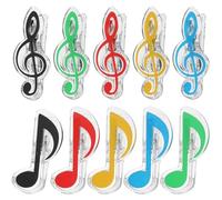 SUPVOX 20 pezzi Fermapagine Note Musicali Clip Segnalibri per Libri Spartiti Accessori per Lezioni di Musica Clip Resistenti per Tenere Aperte Pagine e Spartiti per Lettura e Studio