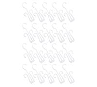 SUPVOX 20 Pezzi Ganci per Scarpe da Appendere, Bianco, Plastica | Portascarpe Sospeso, Design Semplice e Robusto, per Centro Commerciale e Viaggio, Finitura Chiara