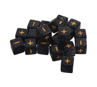 SUPVOX 20 Pezzi Insegnamento di oggetti di colore accessorio per l'insegnamento della matematica numero di dadi gioco di matematica giocattolo dadi per la scuola Acrilico