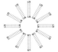 SUPVOX 20 Pezzi Molla di Compressione 0,4 Mm Filo per Penna a Sfera in Inossidabile Argento 4,5 Mm Diametro Esterno, 18 Mm Lunghezza, per in Uffici e Scuole