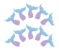 SUPVOX 20 Pezzi Perline a Forma di Coda di Pesce in Legno, Perline per Artigianato con Passante, per Braccialetti e Progetti Ghirlanda