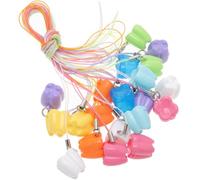 SUPVOX 20 Pezzi Scatola per Dentini in Plastica a Forma di Orsetto, Design Amorevole, Materiale per Conservare Ricordi Indimenticabili Colore Casuale