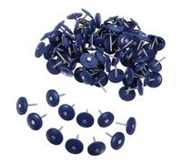 SUPVOX 200 Pezzi Chiodi per Tetti da 1 Pollice Cappuccio Rotondo in Plastica Blu, Fissaggio e Protezione per Membrane Impermeabili, per Recinzioni e Lavori di Copertura