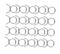 SUPVOX 200 Pezzi Fascetta Stringitubo a Doppio Anello in Acciaio Inox