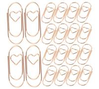 SUPVOX 200 Pezzi Fermagli per Documenti in Metallo a Forma di Cuore Mini Graffette da Ufficio Piccole e Creative Clip per Carta per Forniture Ufficio e Scuola