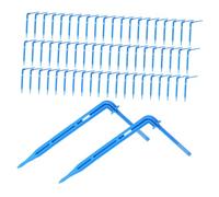 SUPVOX 200 Pezzi Picchetti Angolati Blu per Coltivazione in Serra Irrigazione a Goccia per Piantine Efficiente per Irrigazione Automatica e Riduzione degli Sprechi d'Acqua