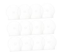 SUPVOX 20pezzi Custodia Trasparente Rotonda Per Dvd Custodia Protettiva in Plastica Trasparente Per Dischi Singoli Organizzazione Di Album Retrò Per Cd Dati Per Ufficio