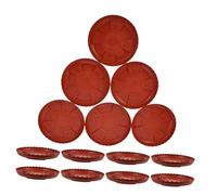 SUPVOX 20pezzi Gocciolatoi per Piante in Plastica Vassoi Rotondi per Raccogliere Acqua in Eccesso e Substrato Versato per Piante da Interno