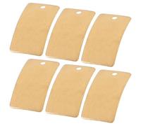 SUPVOX 25 Lastre di Ottone per Gioielli Fai da Te Lamiera di Ottone per Artigianato Foro Accessori Creativi per Decorazioni e Ciondoli Set da 25 Pezzi