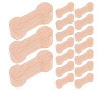 SUPVOX 25 pezzi di connettori per binari ferroviari in legno a forma di osso di cucciolo, adattatori per trenini giocattolo per bambini - Accessori fai da te per binari ferroviari per il tempo libero