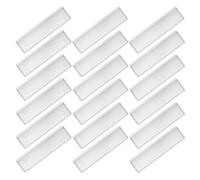 SUPVOX 25 Pezzi Porta Etichette Autoadesive Trasparenti in Pvc 11x3 Cm per Organizzazione Ufficio, Buste Protettive per Schede, Tasche Adesive per Scaffali e Inventario