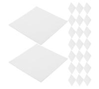 SUPVOX 25 Pezzi Tappetini Ceramici Resistenti al Calore in Spugna Isolante Bianca, Protezione per Smaltatura e Ripiani del Forno, la Creazione di Ceramiche e Istituti Educativi