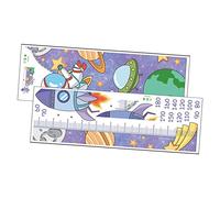 SUPVOX 2fogli Tabella Altezza Per Ragazzo Ragazza Ragazza Astronauti Adesivo Parete Per Asilo Crescita Per Cameretta Facile Applicare Su Superfici Lisce