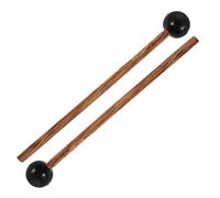 SUPVOX 2pezzi Bacchette per Glockenspiel in Legno Bacchette per Xilofono con Campana in Gomma per Tamburo Lingua e Campana