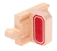 SUPVOX 2pezzi Binari Di Fermata Del Treno in Legno Di Binario Ferroviario Accessorio Giocattolo Per Trenini in Legno Facile Da Pulire e Mantenere