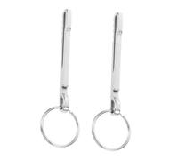 SUPVOX 2pezzi Clip Per e Denaro in Acciaio Inossidabile Portafoglio Clip Fermasoldi Piccolo Soldi Moschettone Portatile Per Cintura Zaino