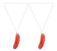 SUPVOX 2pezzi Collana Ciondolo Hot Dog Realistico Collane da Donna Cibo Tema Accessori Divertenti per Festa e Uso Quotidiano